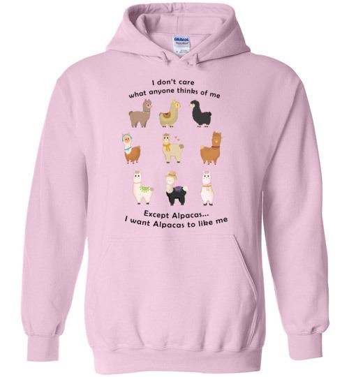 Load image into Gallery viewer, I Want Alpacas to Like Me Gildan Heavy Blend Hoodie
