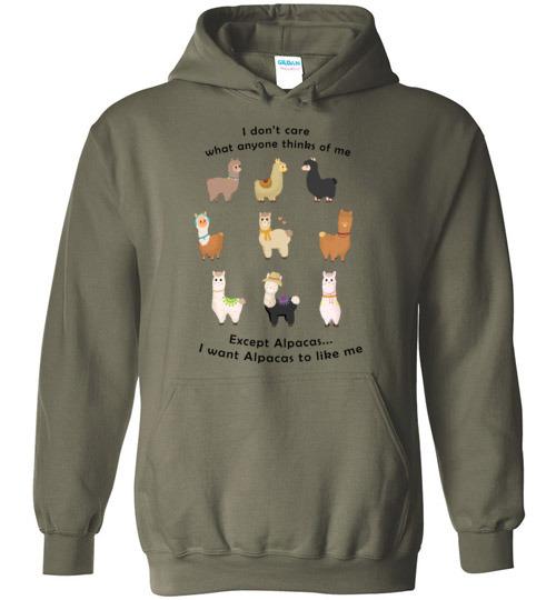 Load image into Gallery viewer, I Want Alpacas to Like Me Gildan Heavy Blend Hoodie
