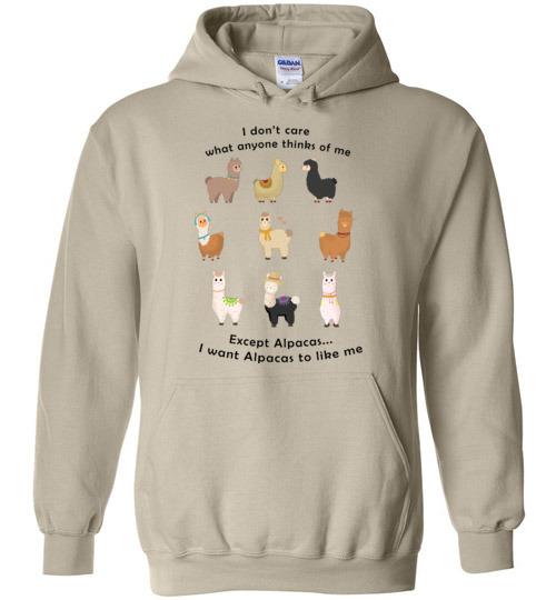 Load image into Gallery viewer, I Want Alpacas to Like Me Gildan Heavy Blend Hoodie
