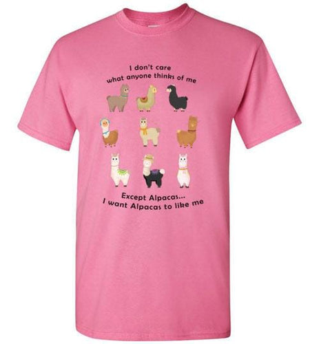 t-shirt: I Want Alpacas to Like Me Gildan Short-Sleve