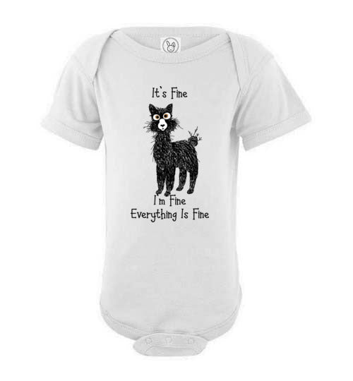 Load image into Gallery viewer, t-shirt: I'm Fine Alpaca Infant Fine Jersey Bodysuit Onesie
