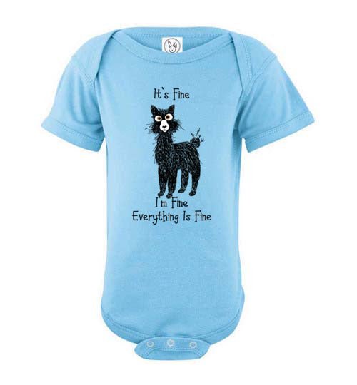 Load image into Gallery viewer, t-shirt: I'm Fine Alpaca Infant Fine Jersey Bodysuit Onesie

