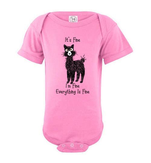Load image into Gallery viewer, t-shirt: I'm Fine Alpaca Infant Fine Jersey Bodysuit Onesie
