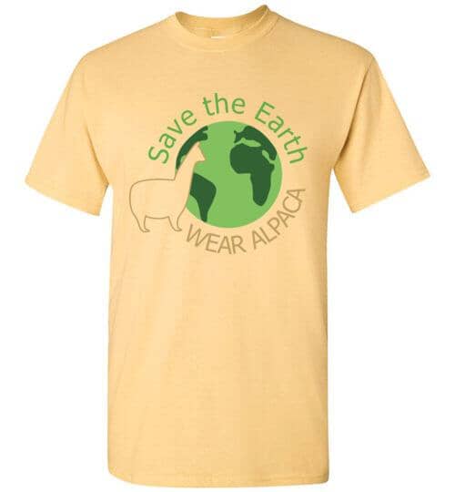 Load image into Gallery viewer, t-shirt: Save the Earth Wear Alpaca - Short-Sleeve

