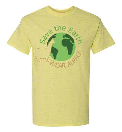 Load image into Gallery viewer, t-shirt: Save the Earth Wear Alpaca - Short-Sleeve
