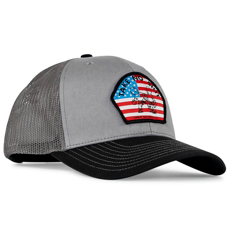 Load image into Gallery viewer, Take No Shit American Flag Patch SnapBack
