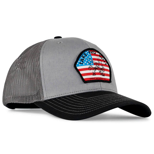 Take No Shit American Flag Patch SnapBack