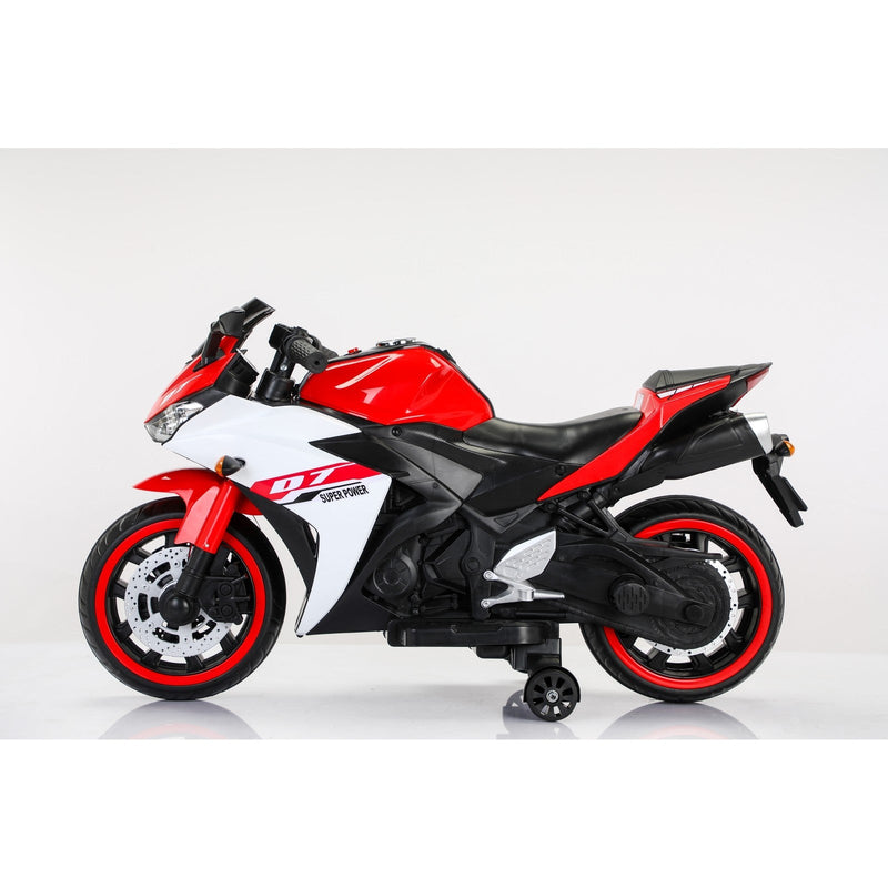 Load image into Gallery viewer, 12V Electric Kids Motorcycle with Training Wheels
