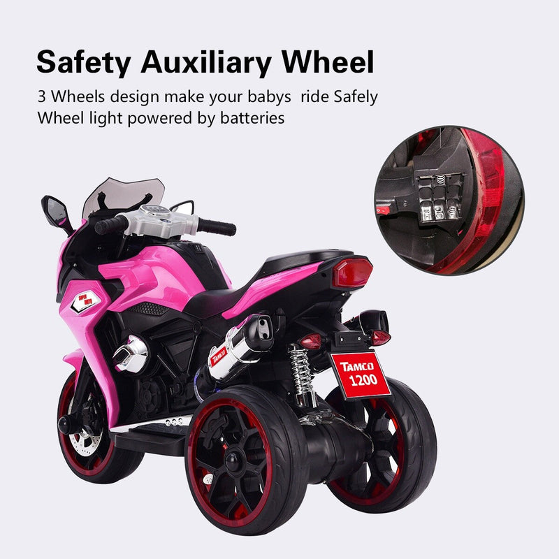 Load image into Gallery viewer, 12V Kids Electric Ride-On Motorcycle Battery-Powered Bike for Girls

