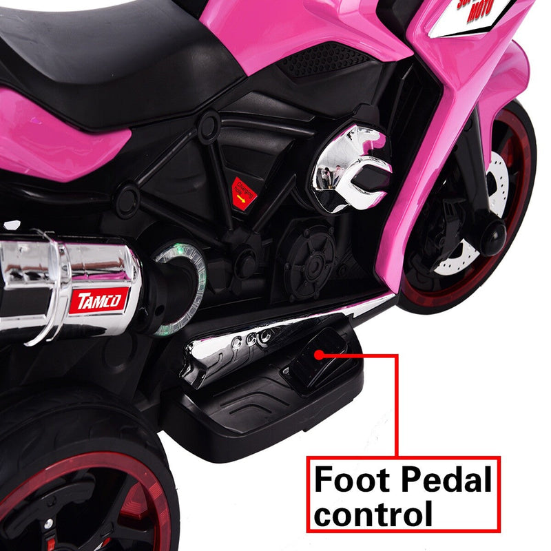 Load image into Gallery viewer, 12V Kids Electric Ride-On Motorcycle Battery-Powered Bike for Girls
