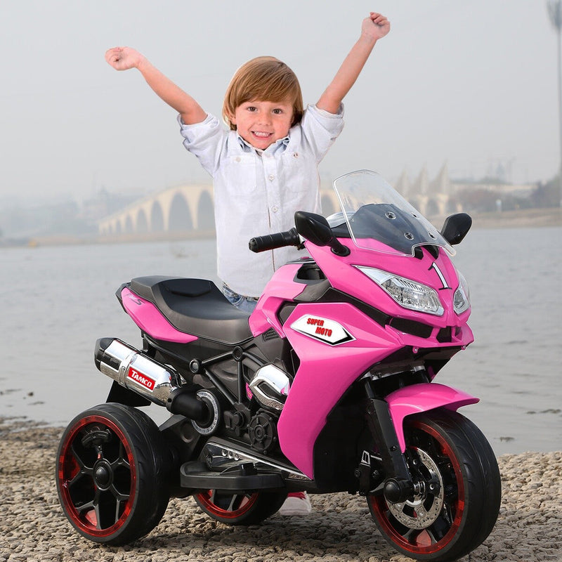 Load image into Gallery viewer, 12V Kids Electric Ride-On Motorcycle Battery-Powered Bike for Girls
