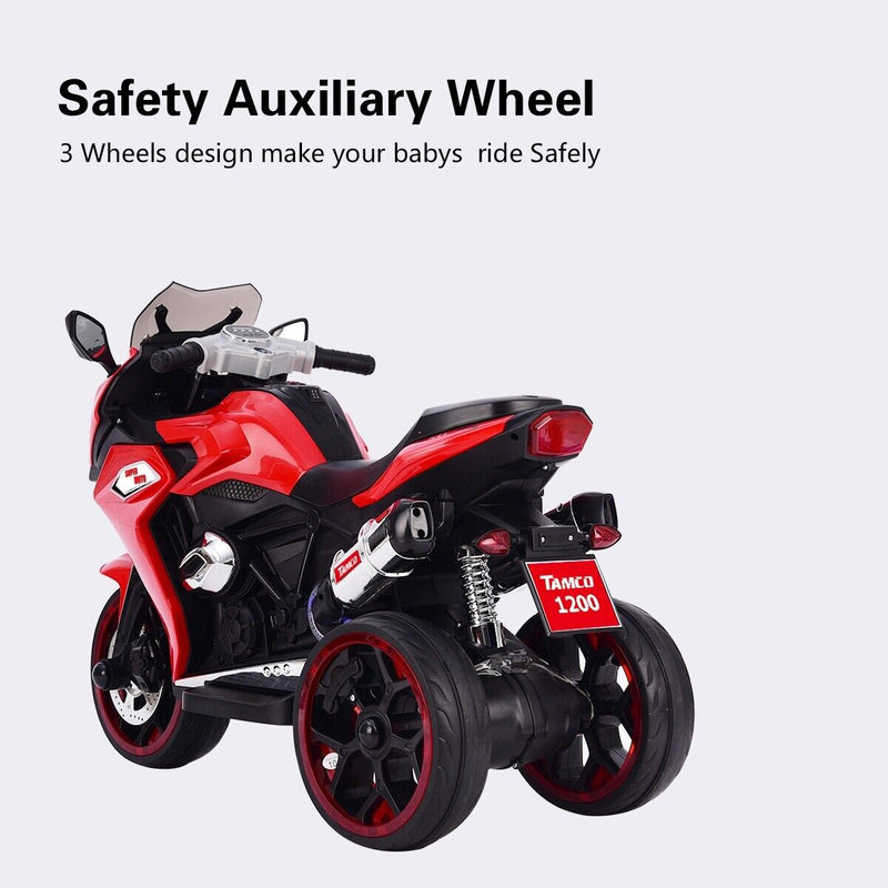 Load image into Gallery viewer, 12V Kids Electric Motorcycle with Lighting Wheels for Boys
