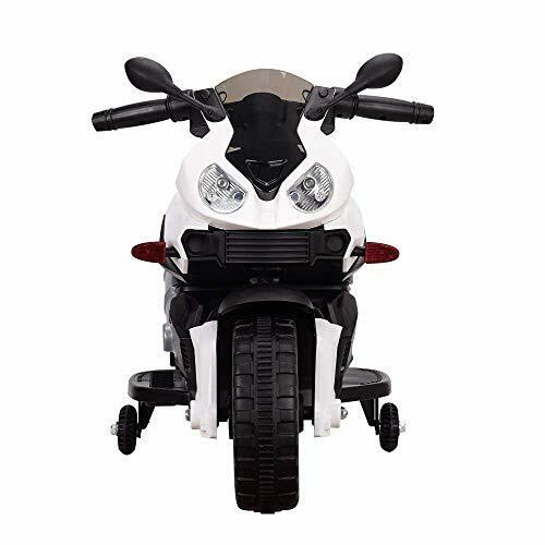 Load image into Gallery viewer, Tamco Sports Electric Motorcycle Ride On Toy with Training Wheels in White
