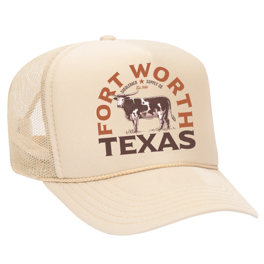 Texas Longhorn Tan Foam Hat