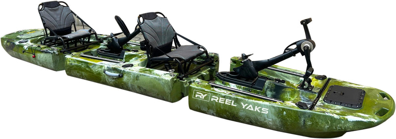 Load image into Gallery viewer, 14ft Raider Tandem Propeller Drive Modular Fishing Kayak
