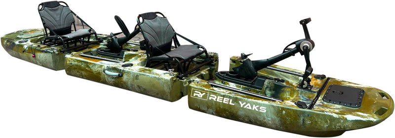 Load image into Gallery viewer, 14ft Raider Tandem Propeller Drive Modular Fishing Kayak
