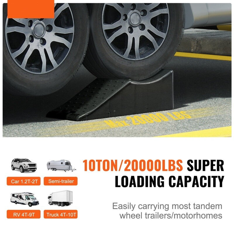 Load image into Gallery viewer, Heavy Duty Tandem Wheel Ramp for Car Service Tire Change 20000 lbs Capacity
