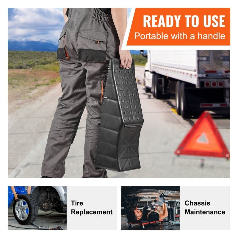 Load image into Gallery viewer, Heavy Duty Tandem Wheel Ramp for Car Service Tire Change 20000 lbs Capacity
