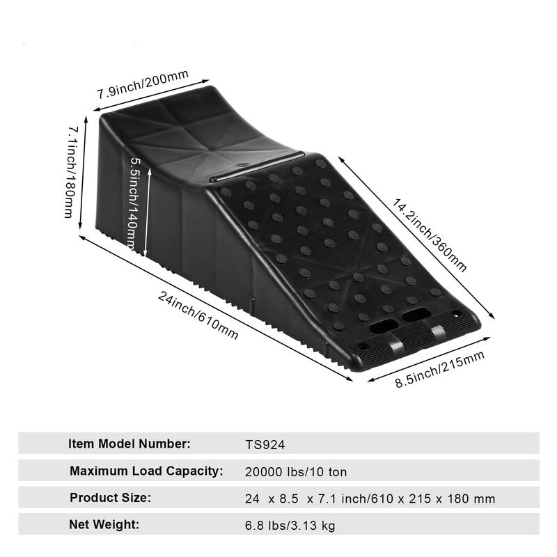 Load image into Gallery viewer, Heavy Duty Tandem Wheel Ramp for Car Service Tire Change 20000 lbs Capacity
