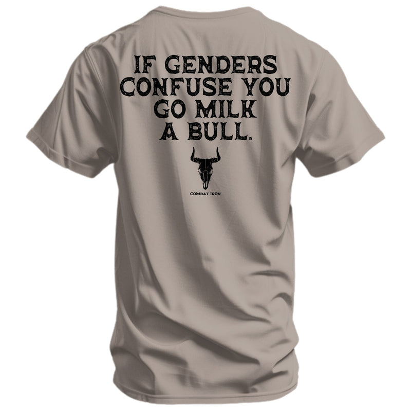 Load image into Gallery viewer, If Genders Confuse You, Go Milk a Bull Men&#39;s T-Shirt
