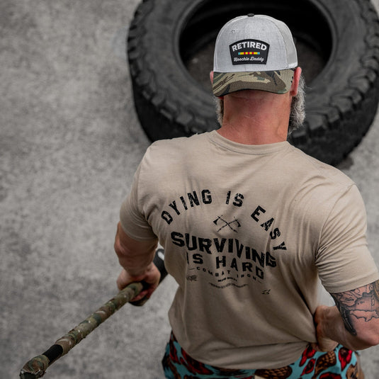 Dying is Easy. Surviving Is Hard Men's T-Shirt