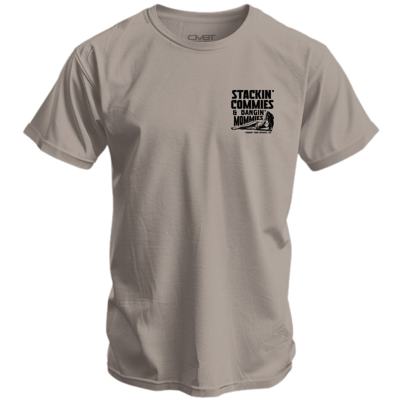 Load image into Gallery viewer, Stackin&#39; Commies &amp; Bangin&#39; Mommies Men&#39;s T-Shirt
