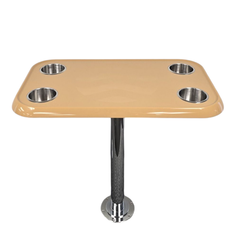 Load image into Gallery viewer, RV Side Tables | RV End Tables - Table Set - 6" Flush Mount Floor Plate / Anti Wobble, Cocktail Design (6 colors)
