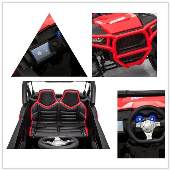 Load image into Gallery viewer, 2021 ATV Quad with EVA Wheels, Leather Seats, and Remote Control
