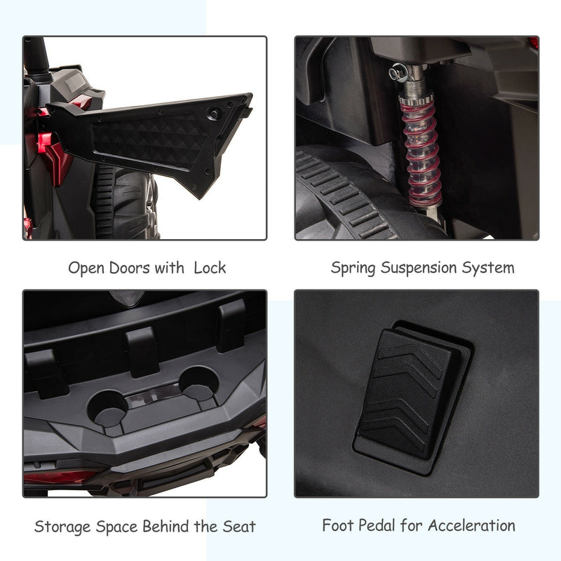 Load image into Gallery viewer, 2021 ATV Quad with EVA Wheels, Leather Seats, and Remote Control
