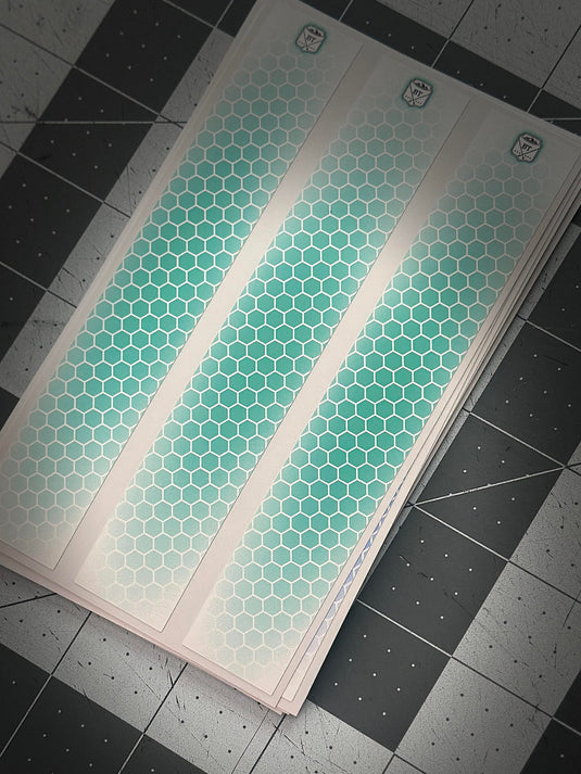 White Shadow Drop Honeycomb Arrow Wraps
