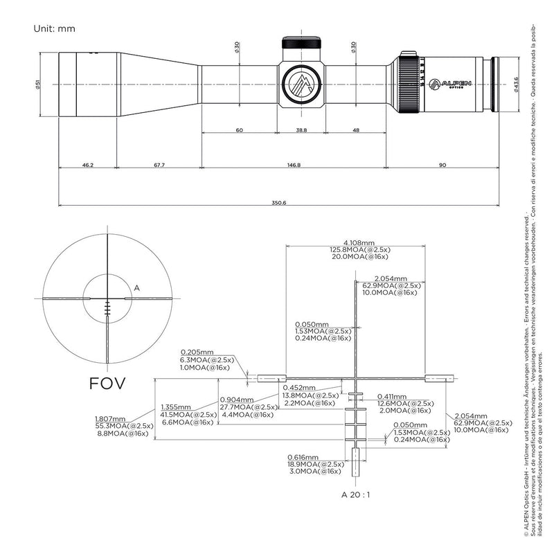 Load image into Gallery viewer, Apex XP 2.5-16x42 A4 Riflescope with SmartDot

