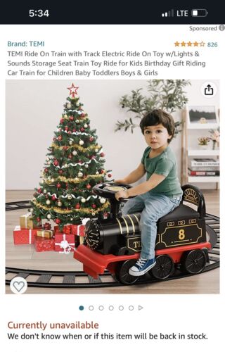 Load image into Gallery viewer, TEMI Ride On Train Set: All-in-One Track and Train Experience
