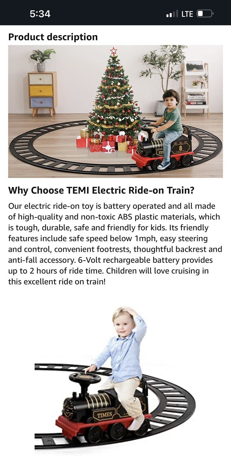 Load image into Gallery viewer, TEMI Ride On Train Set: All-in-One Track and Train Experience
