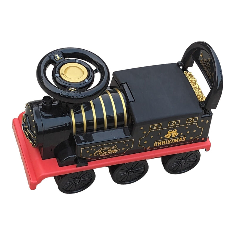 Load image into Gallery viewer, Tempi Electric Train Ride-On Toy with Lights, Sounds, and Storage Tracks
