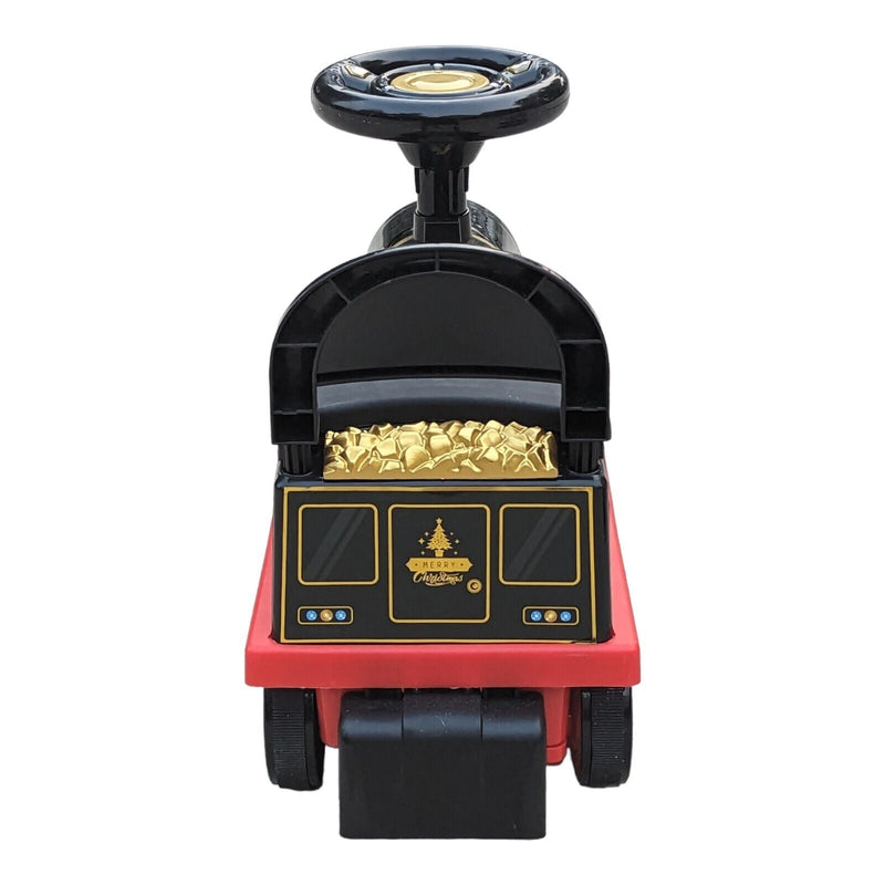 Load image into Gallery viewer, Tempi Electric Train Ride-On Toy with Lights, Sounds, and Storage Tracks
