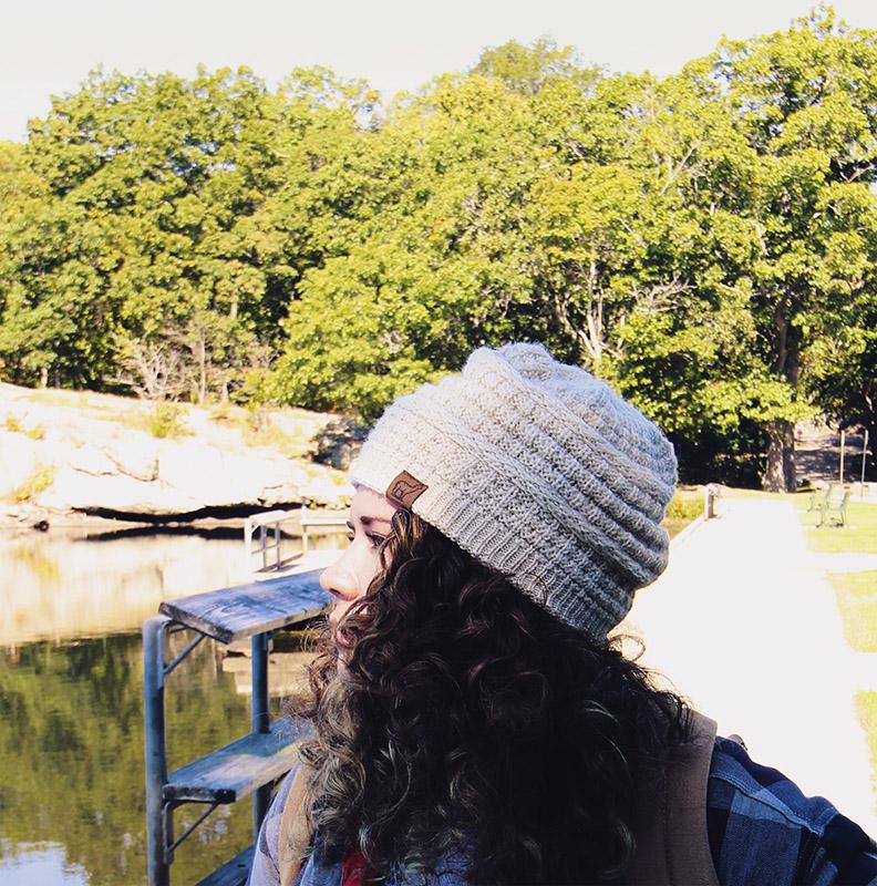 Load image into Gallery viewer, Textured Alpaca Slouch Beanie
