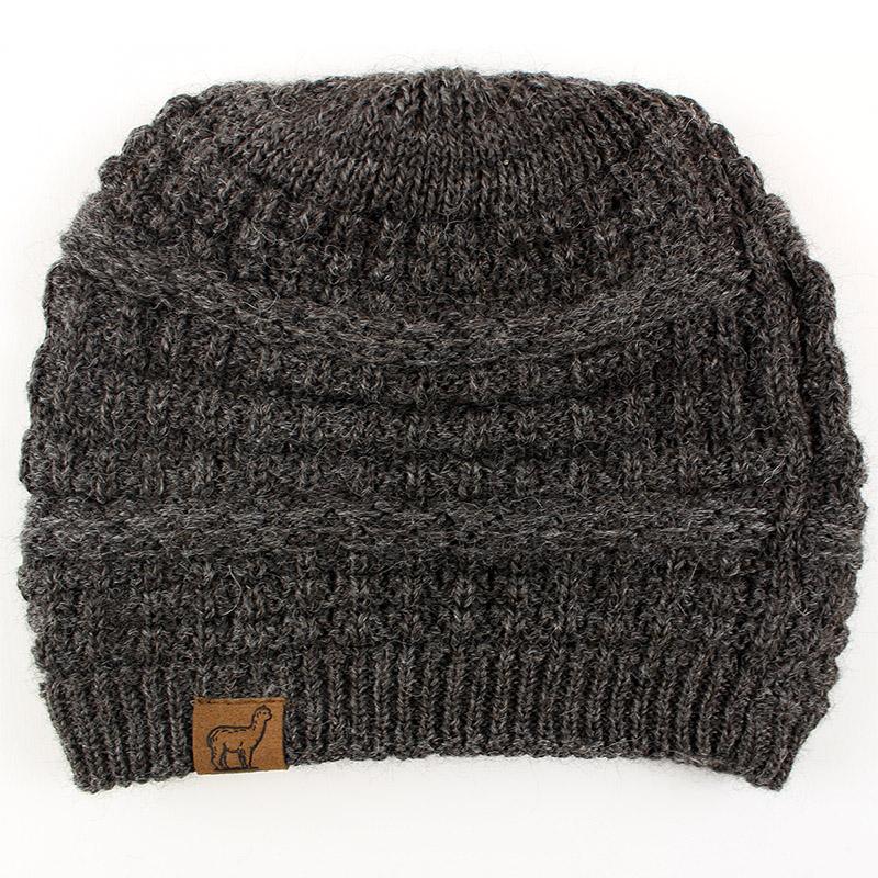 Load image into Gallery viewer, Textured Alpaca Slouch Beanie
