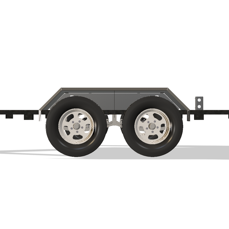Load image into Gallery viewer, Heavy Duty Weld on DIY Drive Over Trailer Fender Kit Bare Steel - Pair
