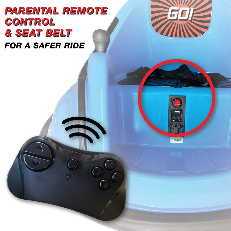 Load image into Gallery viewer, Electric Bubble RC Kids Bumper Car with Lights and Music - Blue
