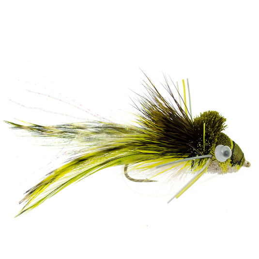 Bass Bug Collection -12 Spun Hair Bass Flies - Hook Sizes 2,4, 6 And 8