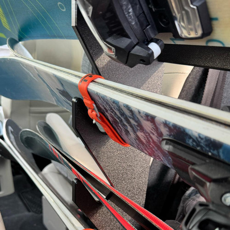 Load image into Gallery viewer, The TRAPSKI Tower with Security Strap | Internal Ski Mobile Rack | SUVs, Vans, Crossovers, Hatchbacks | Third Row SUVS
