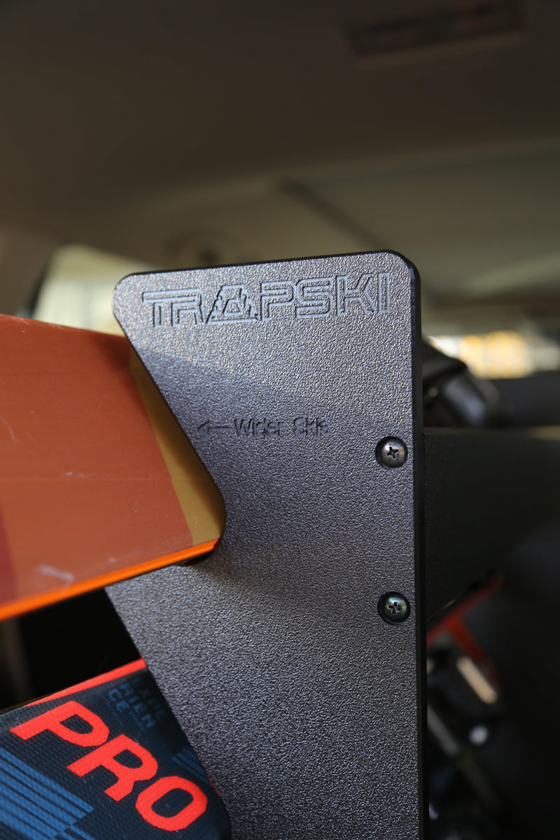 Load image into Gallery viewer, The TRAPSKI Tower with Security Strap | Internal Ski Mobile Rack | SUVs, Vans, Crossovers, Hatchbacks | Third Row SUVS
