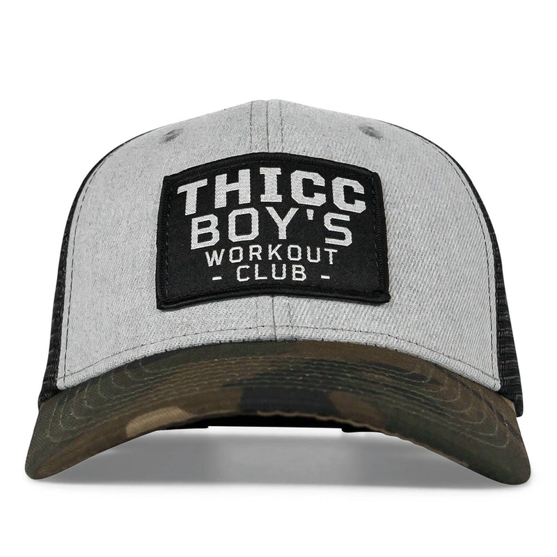 Load image into Gallery viewer, Thicc Boys Workout Patch Snapback Hat
