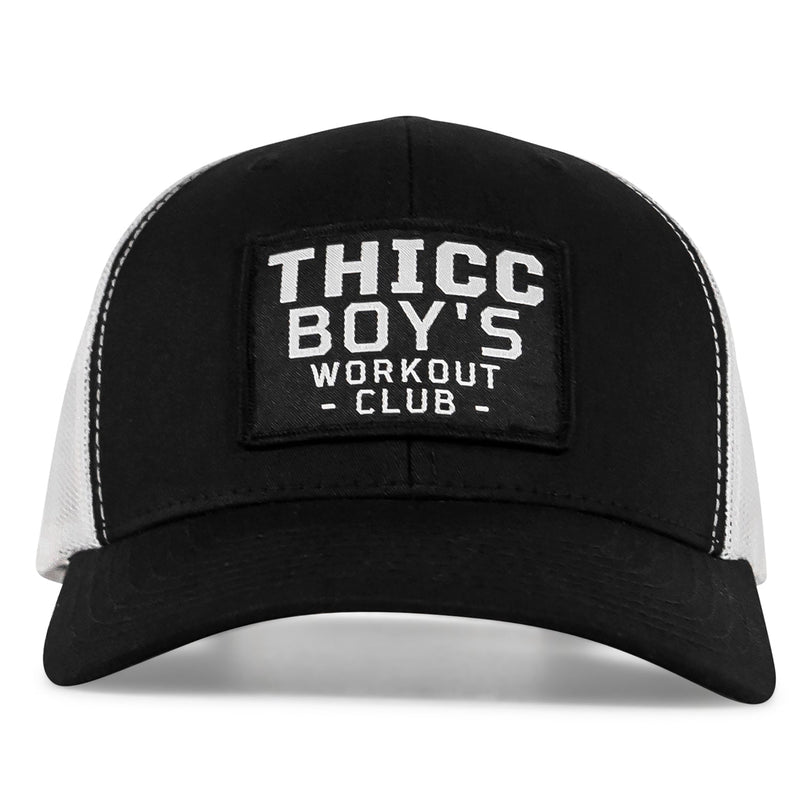 Load image into Gallery viewer, Thicc Boys Workout Patch Snapback Hat

