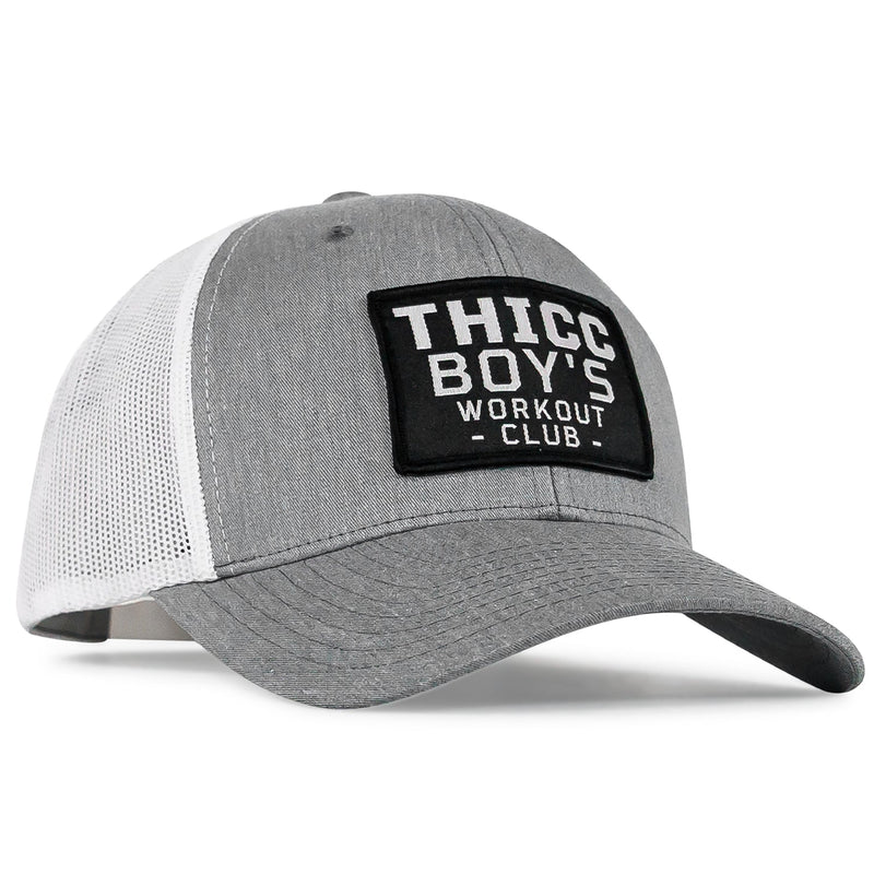 Load image into Gallery viewer, Thicc Boys Workout Patch Snapback Hat

