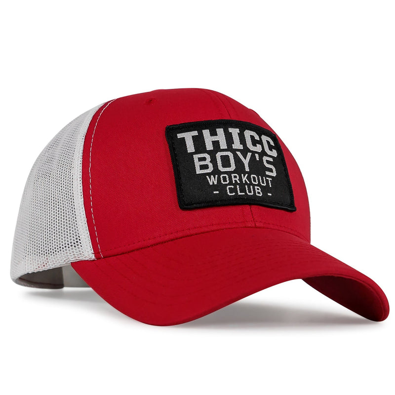 Load image into Gallery viewer, Thicc Boys Workout Patch Snapback Hat
