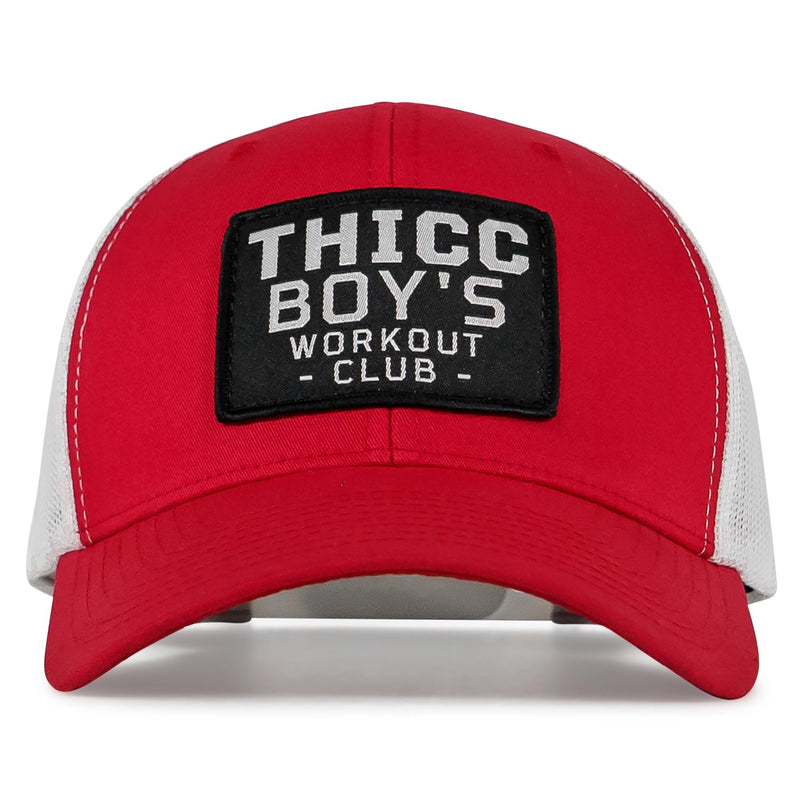 Load image into Gallery viewer, Thicc Boys Workout Patch Snapback Hat
