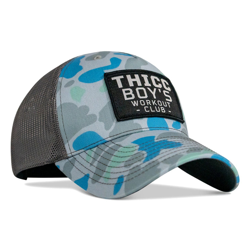 Load image into Gallery viewer, Thicc Boys Workout Patch Snapback Hat

