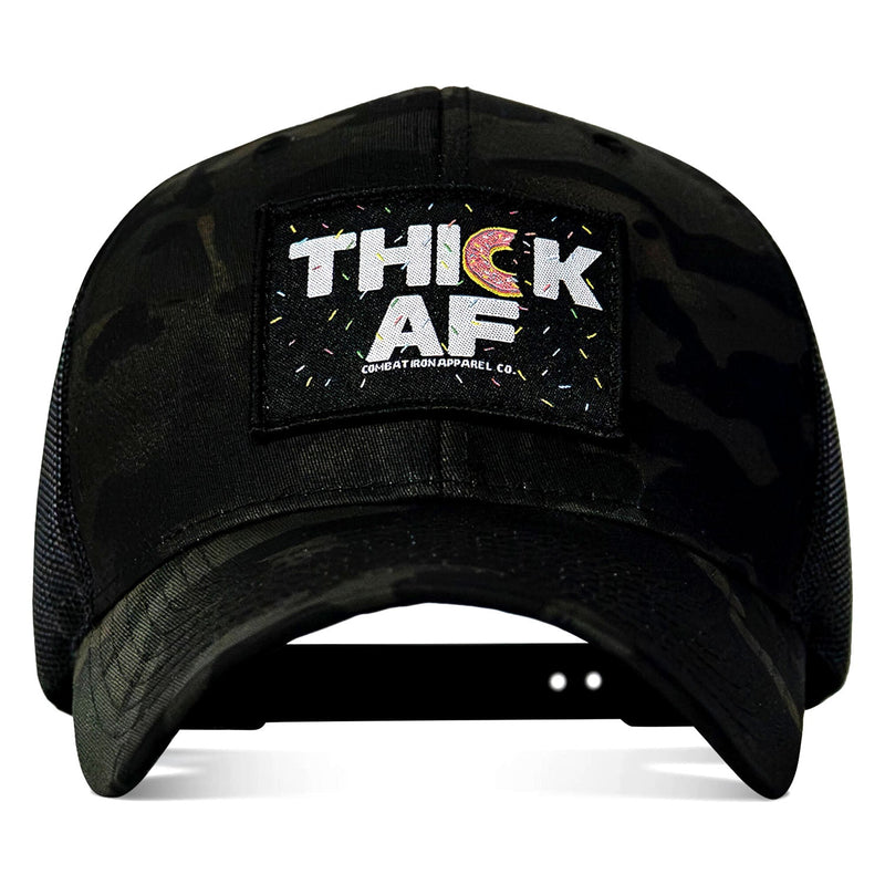 Load image into Gallery viewer, THICK AF DONUT EDITION PATCH MID-PROFILE MESH SNAPBACK Hat

