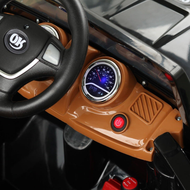 Load image into Gallery viewer, 12V Kids Ride-On Truck with Remote Control and MP3 Connectivity in Black
